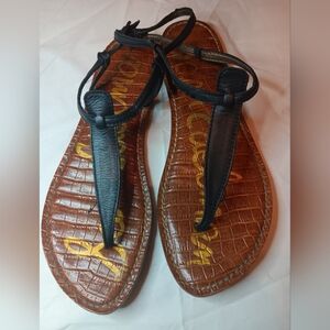 Sam Edelman Sandals Black Leather Upper 8.5